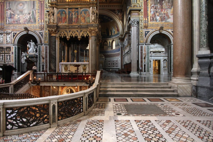 Interior of Archbasilica of Saint John Lateran