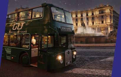 Nighttime Open-Top Bus Tour with Tasting Stop